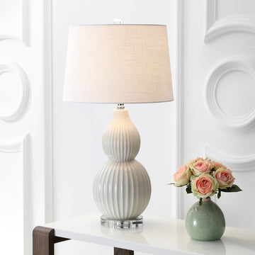 Thatcher 28.25" Ceramic LED Table Lamp - JONATHAN Y